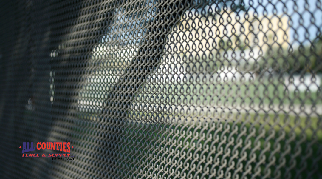 A simple chain-link fence