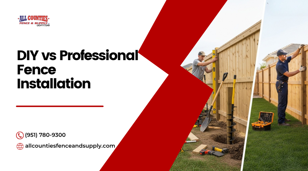 DIY vs Professional Fence Installation Which Is Right for You