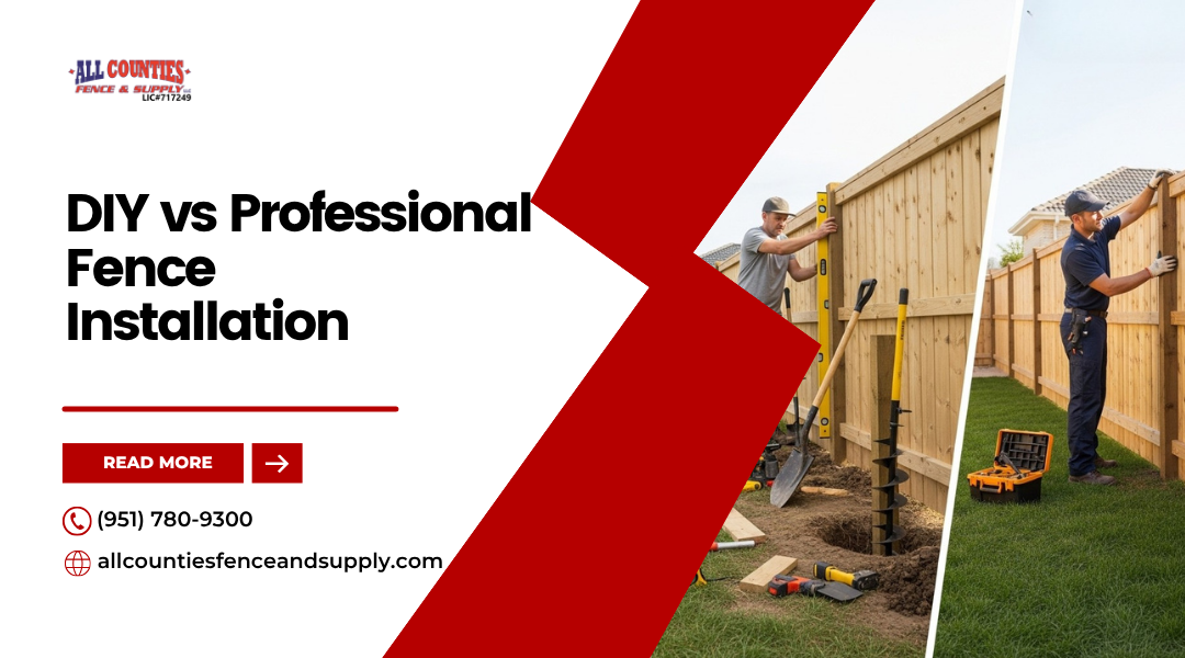 DIY vs Professional Fence Installation