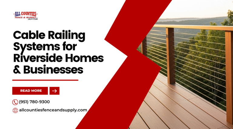 Cable Railing Systems for Riverside Homes & Businesses