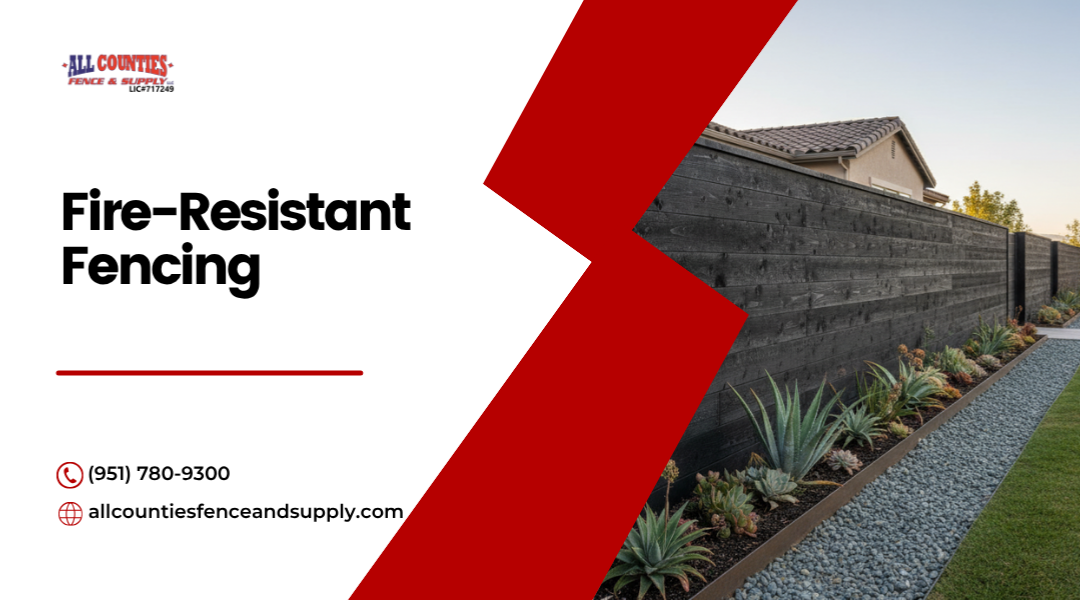 Fire-Resistant Fencing for California Homes