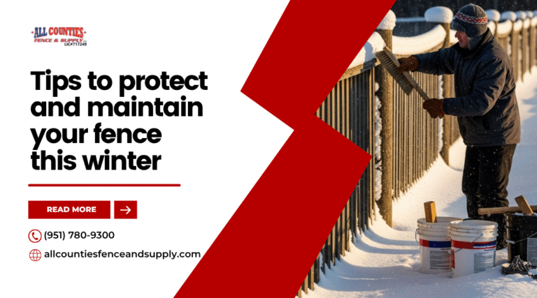 Tips to protect and maintain your fence this winter
