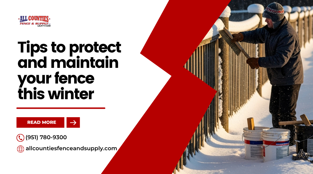 Tips to protect and maintain your fence this winter