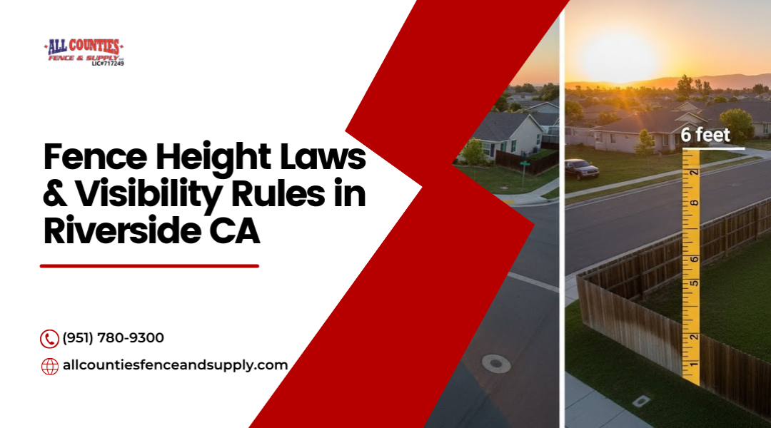 Fence Height Laws & Visibility Rules in Riverside CA