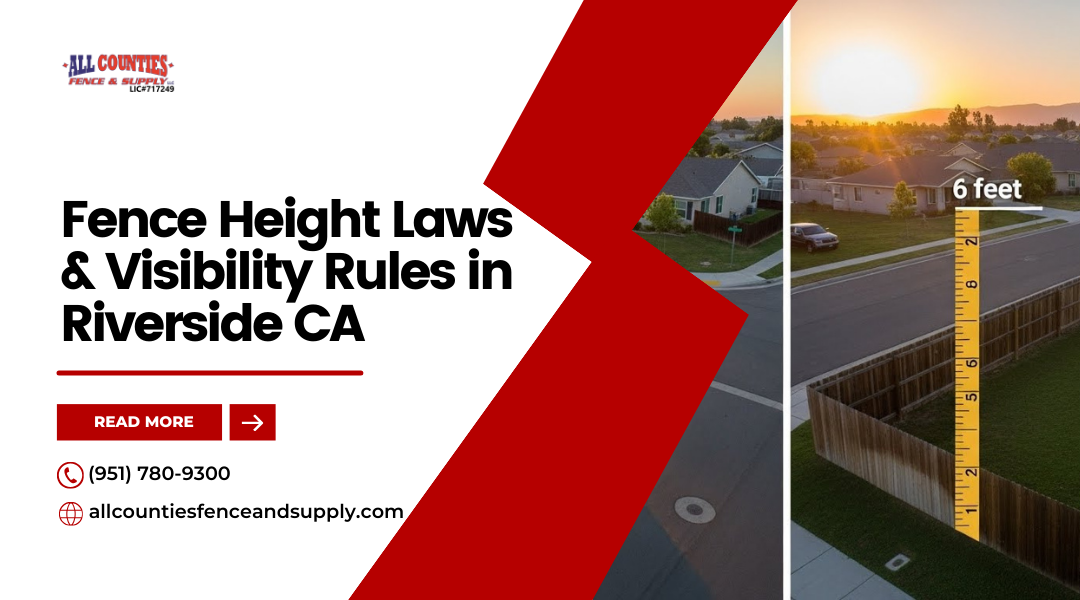 Fence Height Laws & Visibility Rules in Riverside CA