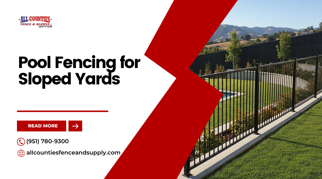 Pool Fencing for Sloped Yards in the Inland Empire