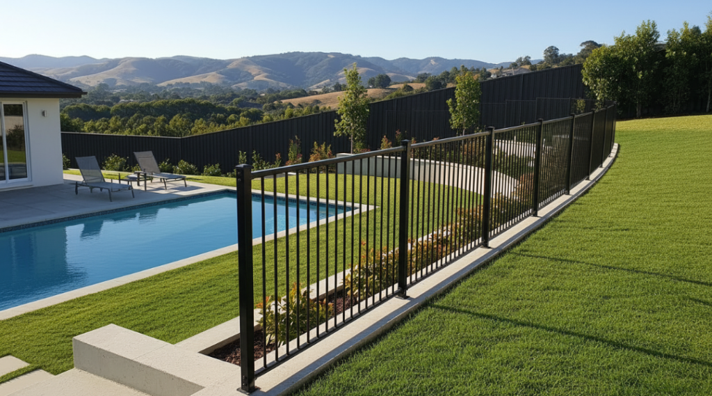 Slope Pool Fencing