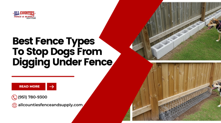 Best Fence Types To Stop Dogs From Digging Under the Fence