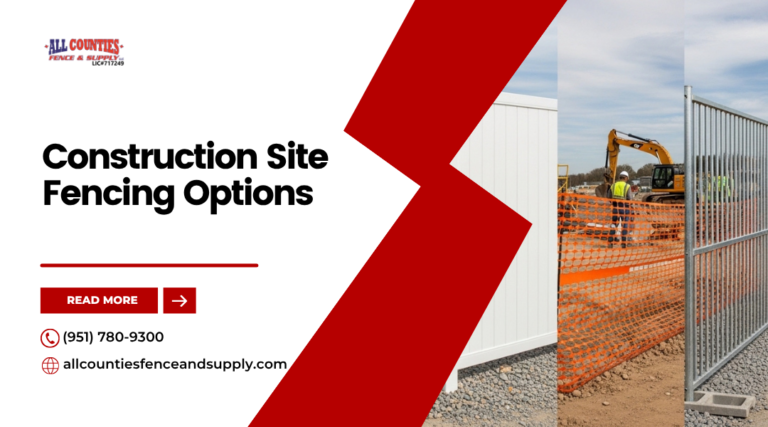 Construction Site Fencing Options