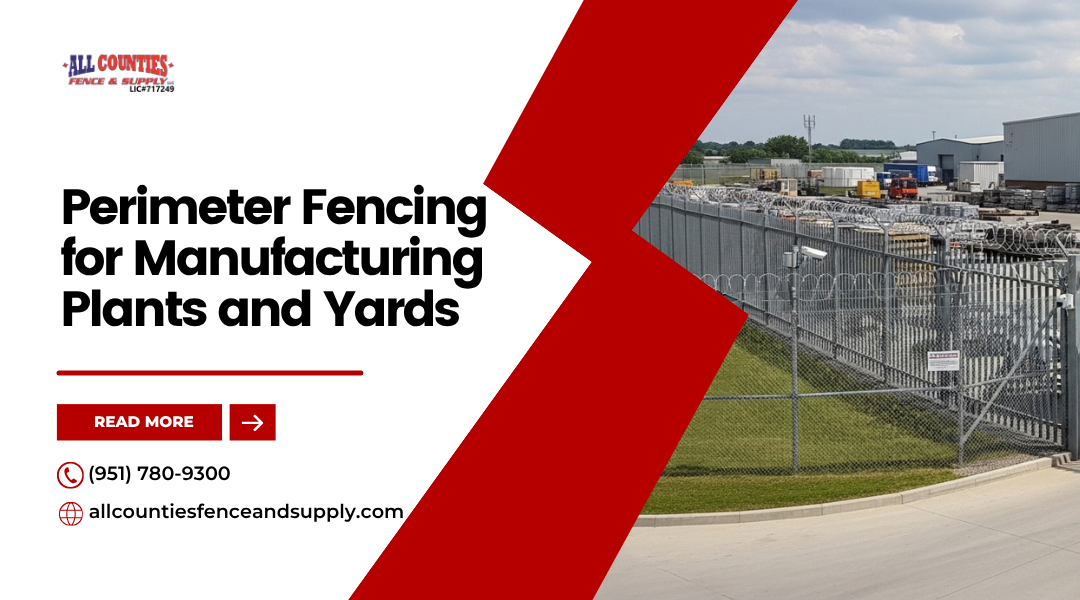 Perimeter Fencing for Manufacturing Plants and Yards